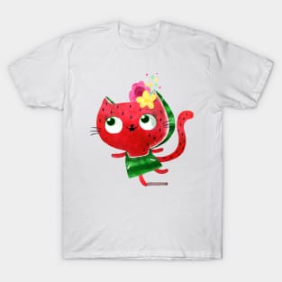 Watermelon Cat T-Shirt